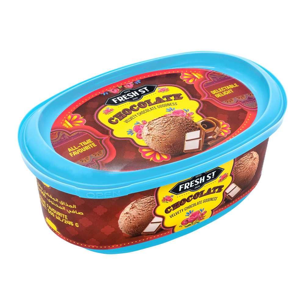 Purchase Fresh Street Chocolate Ice Cream, 500ml Online at Best Price ...