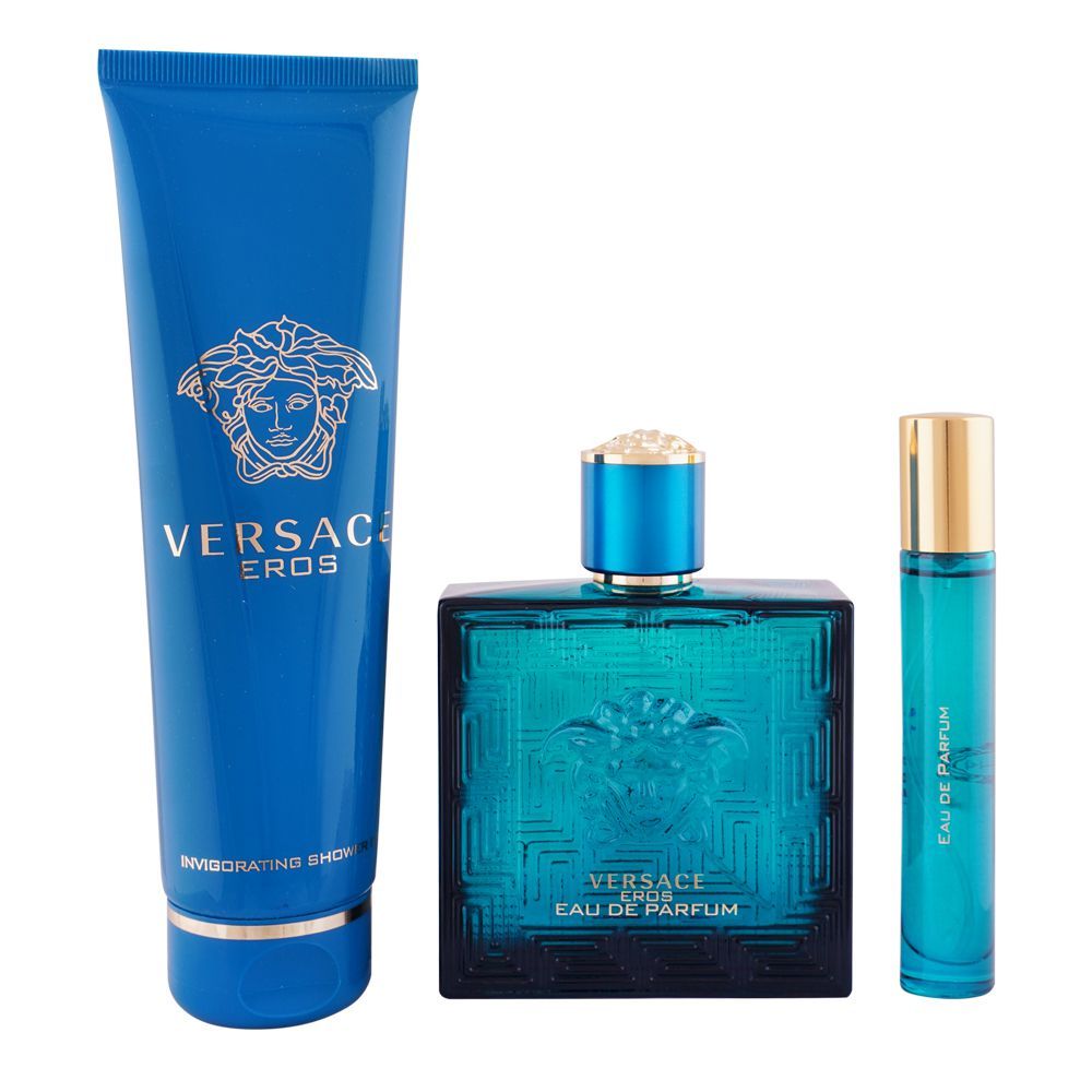 Buy Versace Eros Set, For Men, Eau De Parfum 100ml + Eau De Parfum 10ml ...