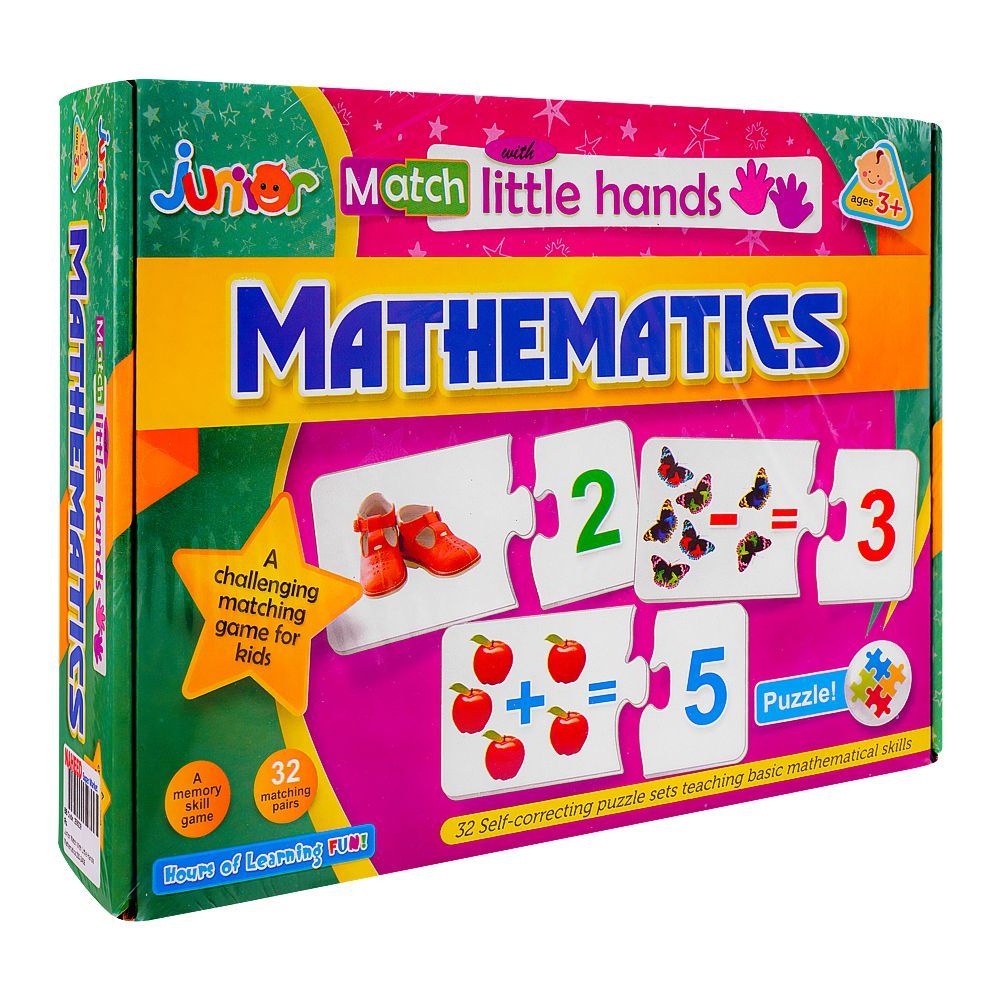 Purchase Junior Match With Little Hands Mathematics, For 3+ Years, 230 ...