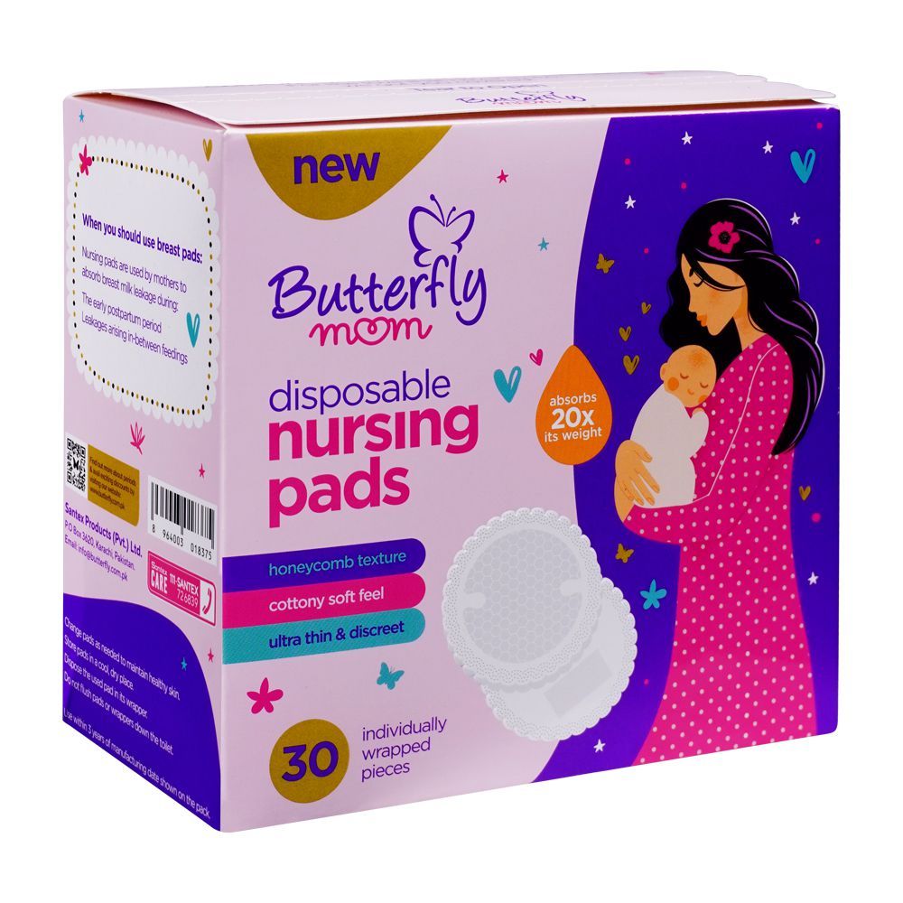 Buy Butterfly Mom Disposable Nursing Pads, 30-Pack Online at