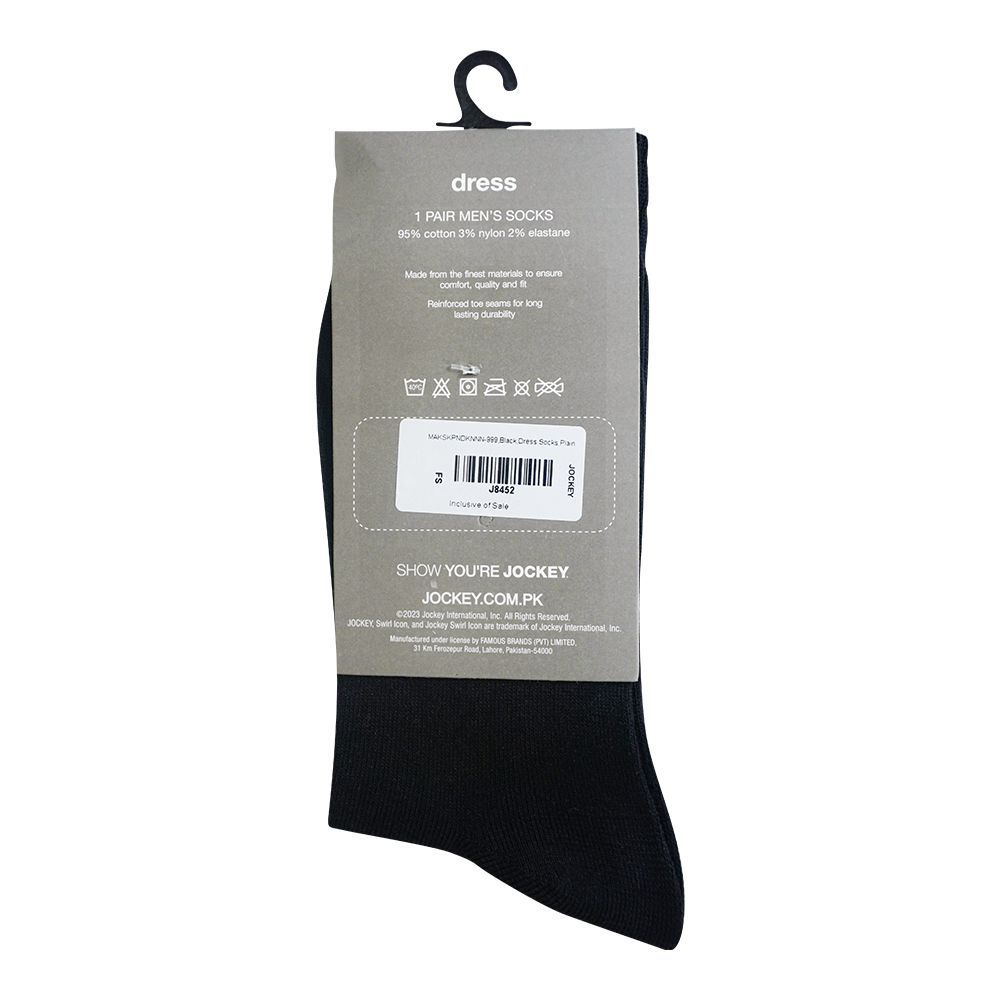 Purchase Jockey Socks Dress Plain, For Men, Black, MAKSKPNDKNNN-999 ...