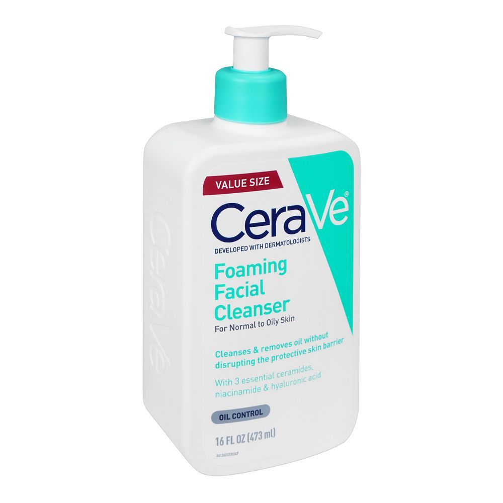 Order CeraVe Foaming Facial Cleanser Oil Control, For Normal To Oily ...