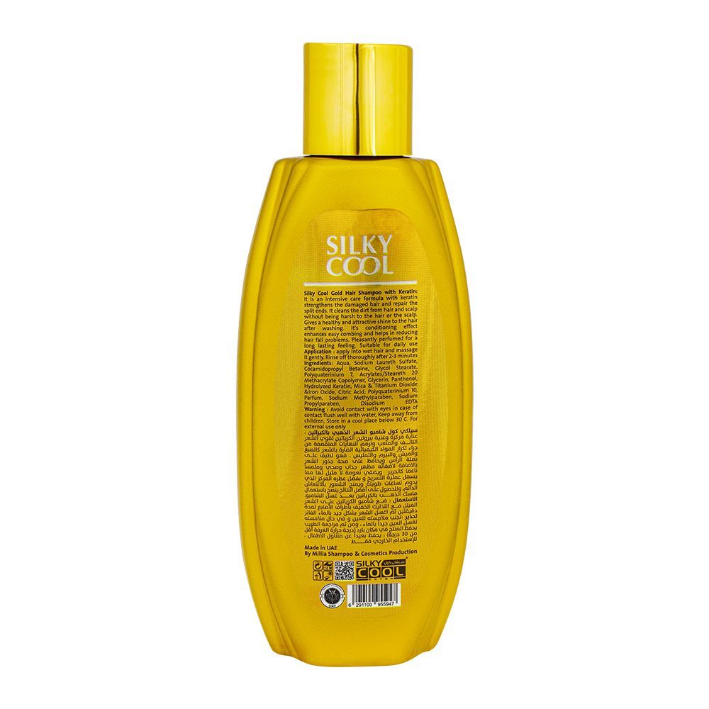 Purchase Silky Cool Gold Keratin & Pro-Vitamin B5 Keratin Shampoo ...