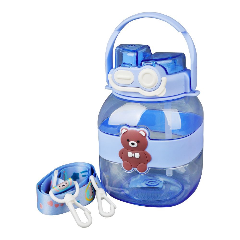 Buy Bear Plastic Water Bottle With Strap, Sky Blue, YT-7729 Online at ...