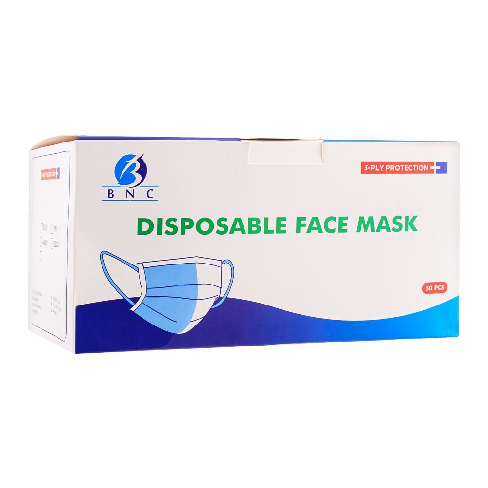 Buy Bnc Disposable Face Masks, 3-ply, 50-pack Online At Special Price 