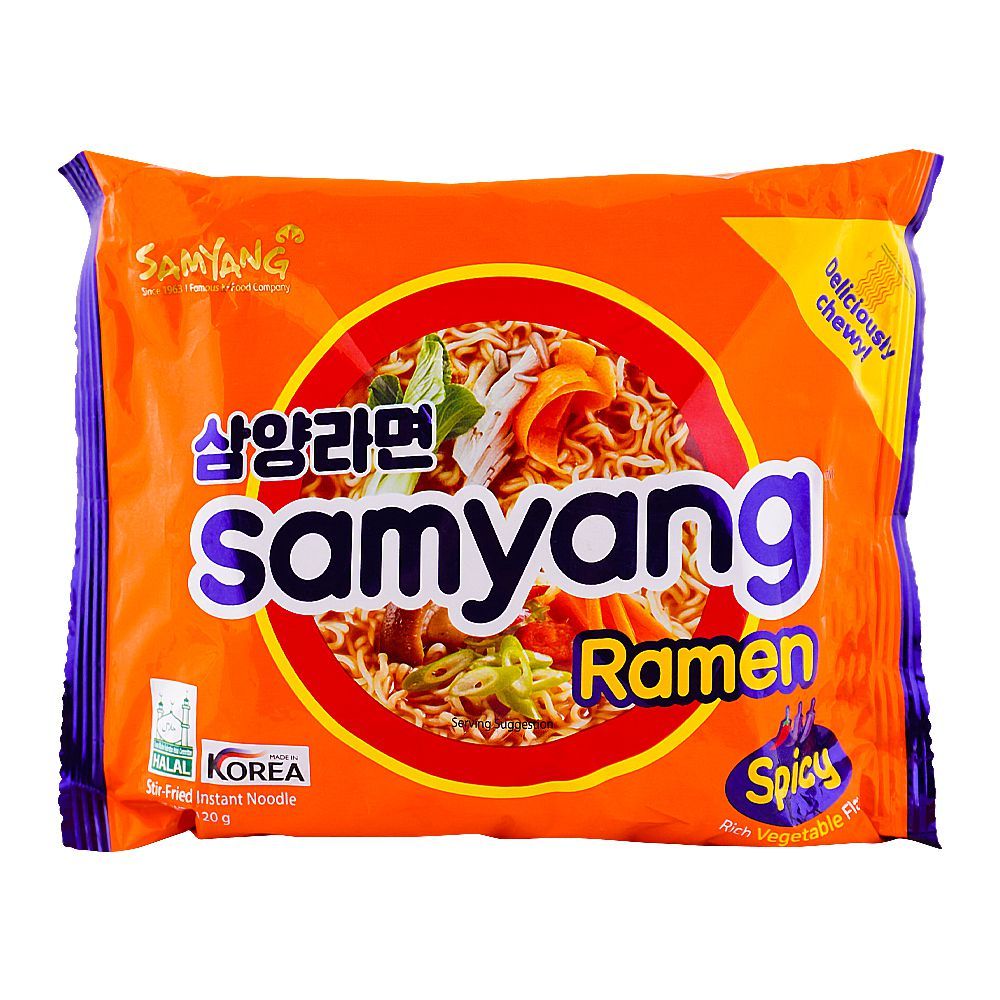 Buy Samyang Ramen Spicy Stir-Fried Noodle, Halal, 120g Online at