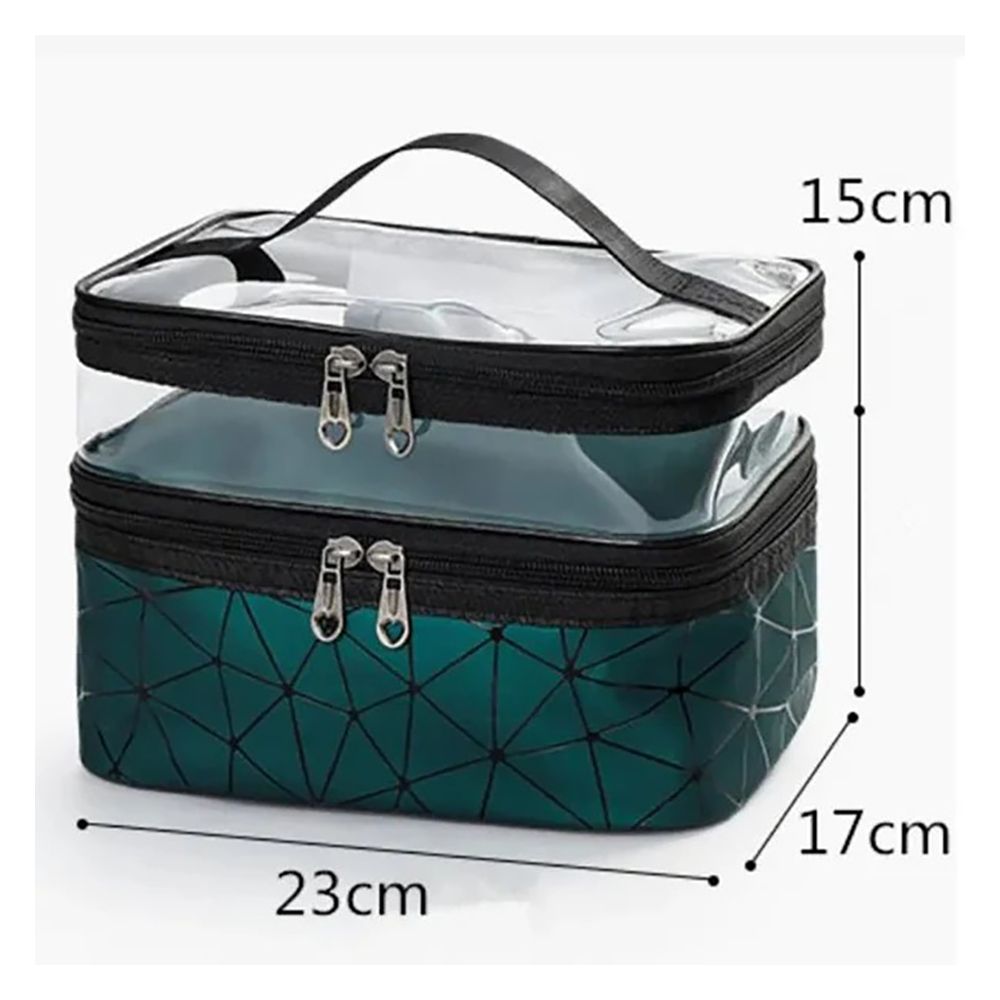 Purchase Matrix Double Layers Cosmetic Bag, Travel Makeup Pouch ...