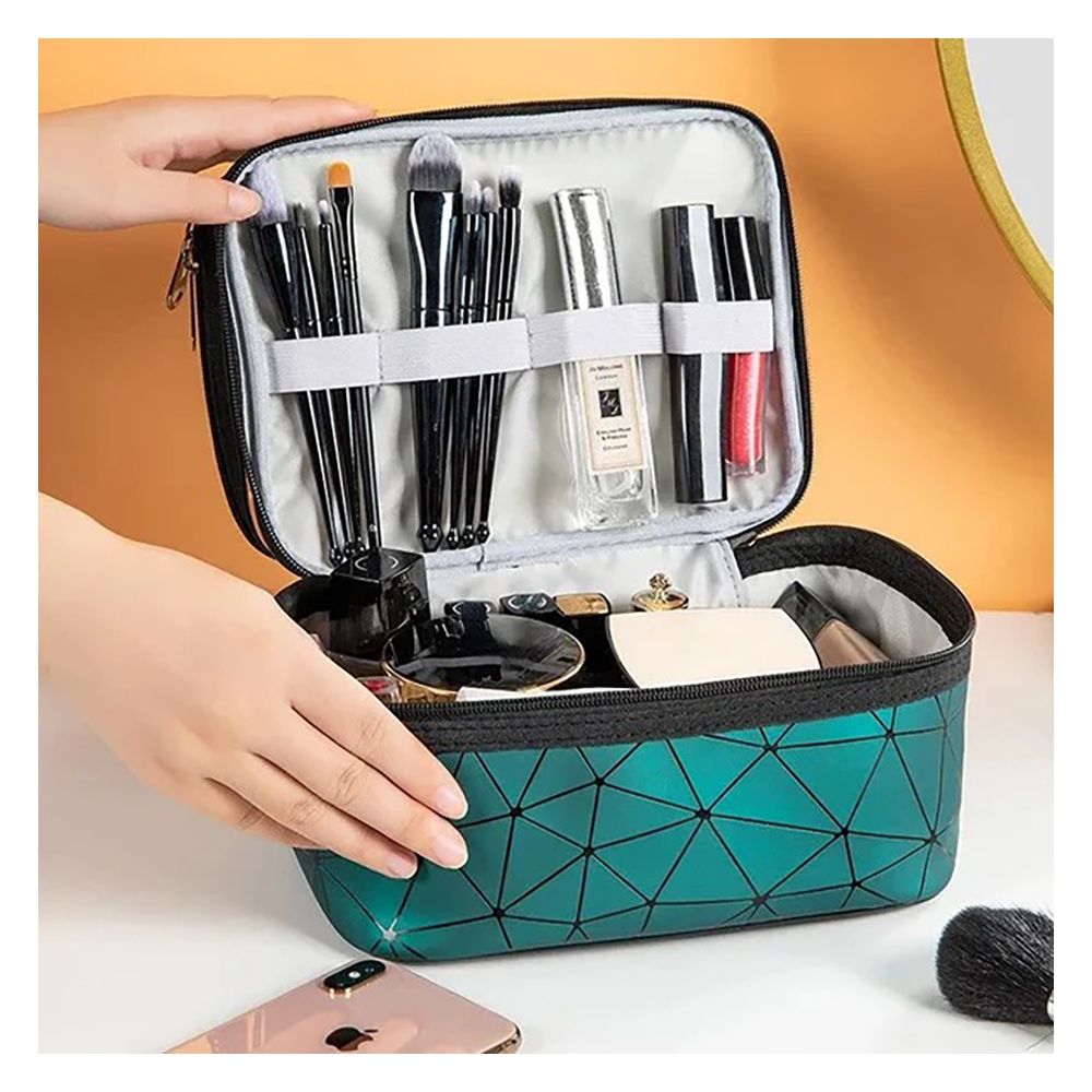 Purchase Matrix Double Layers Cosmetic Bag, Travel Makeup Pouch ...