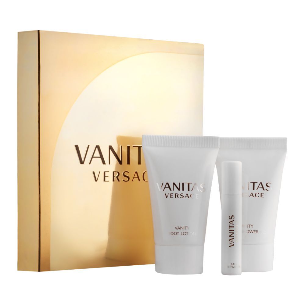 Versace Vanitas Eau De Parfum 2ml Shower Gel 25ml, + Body Lotion 25ml Online at Special Price in Pakistan - Naheed.pk