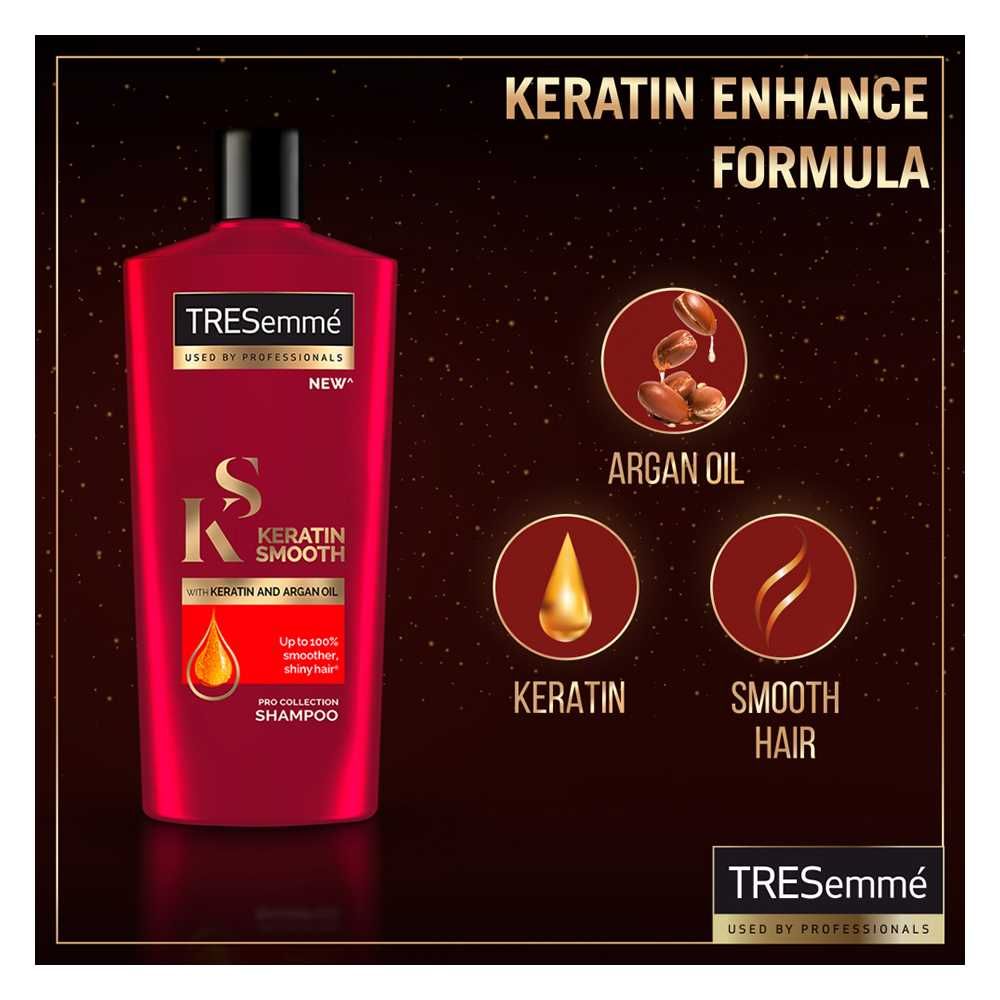 Purchase Tresemme Keratin Smooth With Keratin And Argan Oil Pro Collection Shampoo 650ml Online