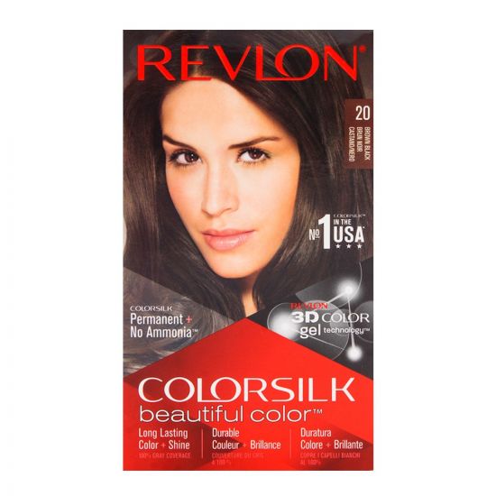 Buy Revlon Colorsilk Brown Black Hair  Color  20 Online  at 