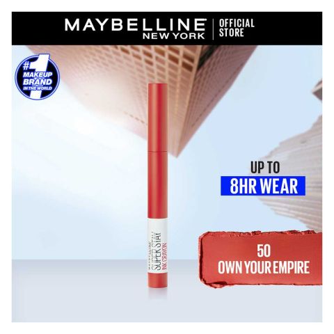 Maybelline New York Superstay Ink Crayon Lipstick, 50 Own Your Empire