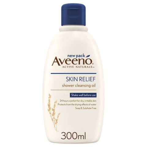Aveeno Skin Relief Lightly Scented Shower Cleansing Oil, 300ml