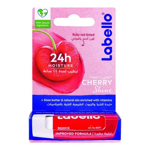 Labello Cherry Shine Caring Lip Balm, 4.8g