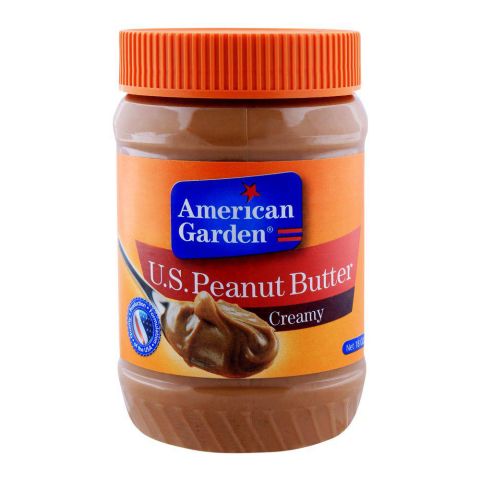 American Garden U.S. Peanut Butter, Creamy, 510g