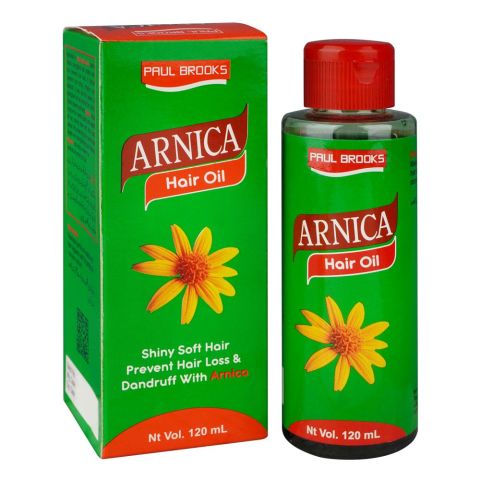 Paul Brooks Arnica Hair Oil, For Shiny & Soft Hair, Prevents Hair Loss & Dandruff, 120ml