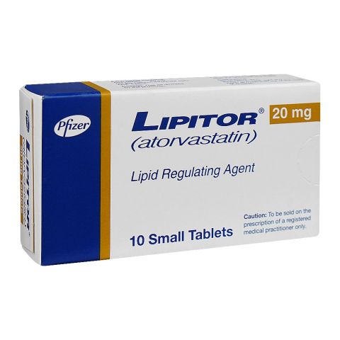 Lipitor Tablets Box, 20mg