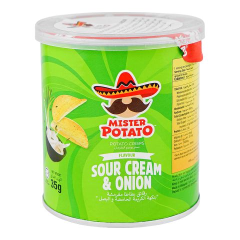 Mister Potato Chips, Sour & Cream Flavor, 35g