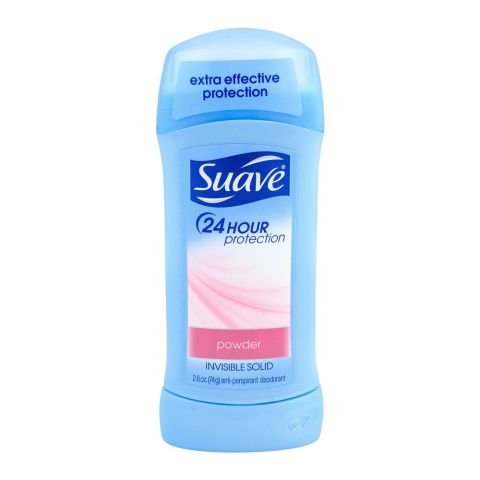 Suave Powder Invisible Solid Anti-Perspirant Deodorant Stick, 74g