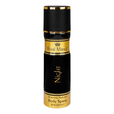 Royal Mirage Night Refreshing Perfumed Body Spray, For Men & Women, 200ml