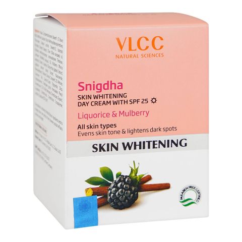 VLCC Natural Sciences Snigdha Skin Whitening Day Cream With SPF 25, For All Skin Types, 50g