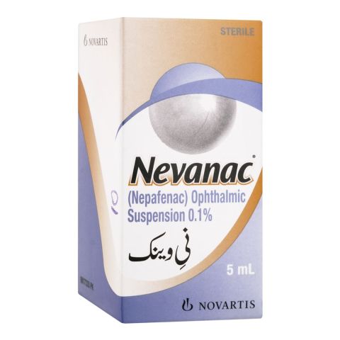 Novartis Pharmaceuticals Nevanac Eye Drops, 5ml