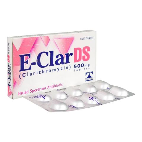 E-Clar Ds Tablets Box, 500mg