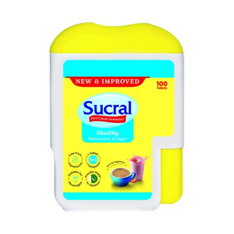 Sucral Tablet, Zero Calorie Sweetener, 100-Pack