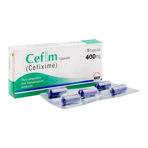 Hilton Pharma Cefim Capsule, 400mg, 5-Pack