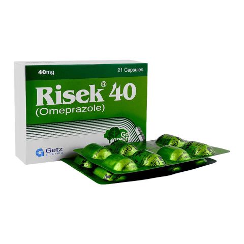 Getz Pharma Risek Capsule, 40mg, 21-Pack