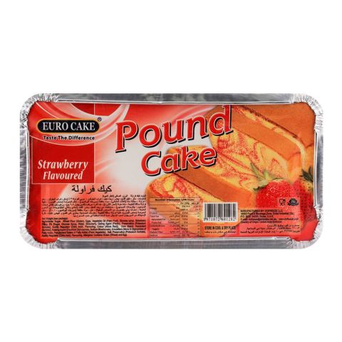 Euro Pound Cake Strawberry 323gm