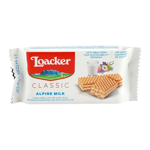 Loacker Classic Alpine Milk Wafers, 45g