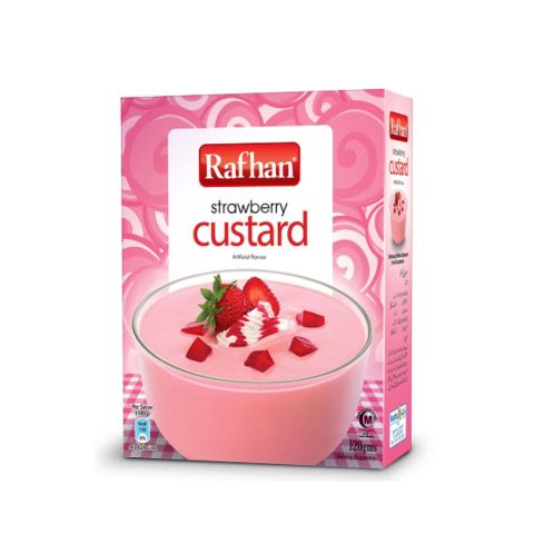 Rafhan Strawberry Custard, 275g