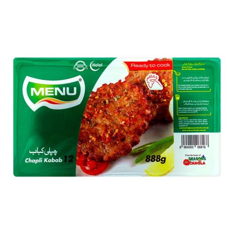 Menu Chapli Kabab, 12 Pieces, 888g