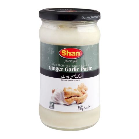 Shan Ginger Garlic Paste, Bottle, 310g