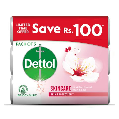 Dettol Skin Care Soap, 3x80g