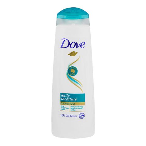 Dove Daily Moisture Shampoo, For Smooth & Soft Hair, 355ml