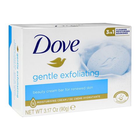 Dove Gentle Exfoliating Soap, For Renewed Skin, 90g