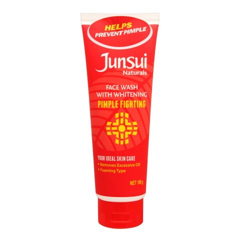 Junsui Pimple Fighting Whitening Face Wash With Whitening, 100g