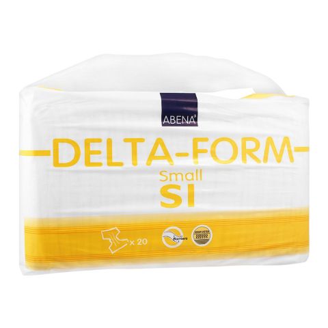 Abena Delta-Foam Adult Diapers, Small S1, 60-85cm, 20-Pack