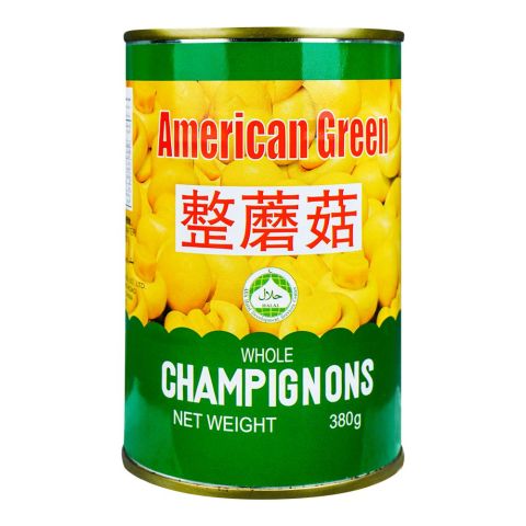 American Green Whole Champignons Muhrooms, 400g