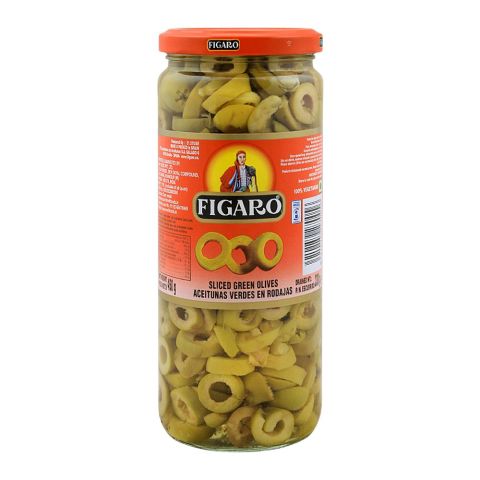 Figaro Sliced Green Olives, 450g