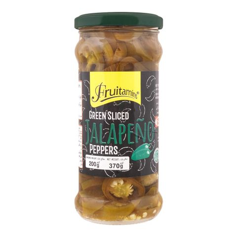 Fruitamins Green Sliced Jalapeno Peppers, 370g