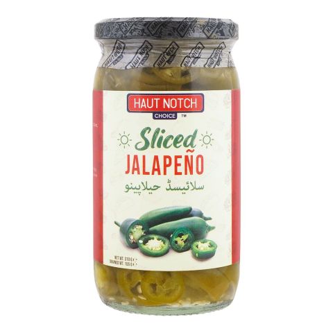 Haut Notch Sliced Jalapeno, 310g