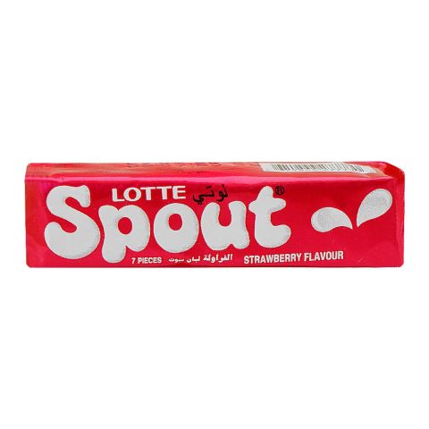 Lotte Spout Strawberry Gum, 23.8g