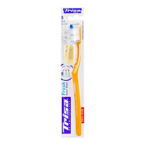 Trisa Fresh Super Clean Soft Toothbrush With Travel Cap