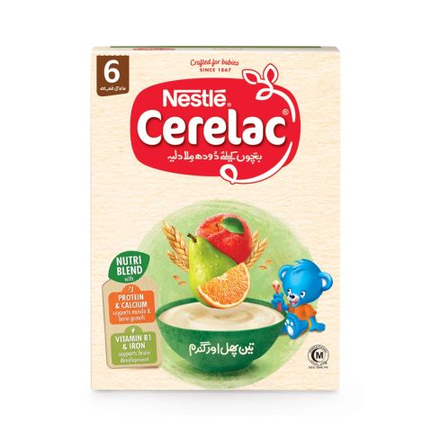 Nestle Cerelac 3-Fruits &amp; Wheat, 175g