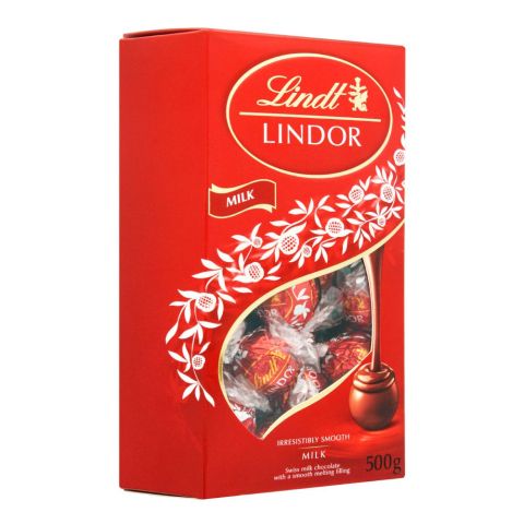 Lindt Lindor Milk Ball Chocolate Box, 500g