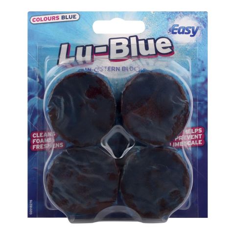 Easy Lu-Blue In-Cistern Toilet Blocks, 4x38g