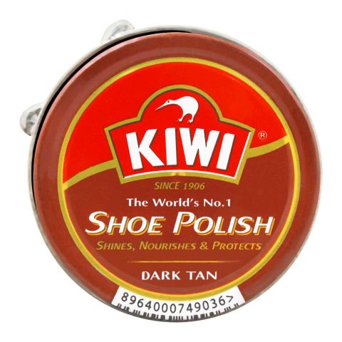 Kiwi Shoe Polish, Dark Tan, 20ml